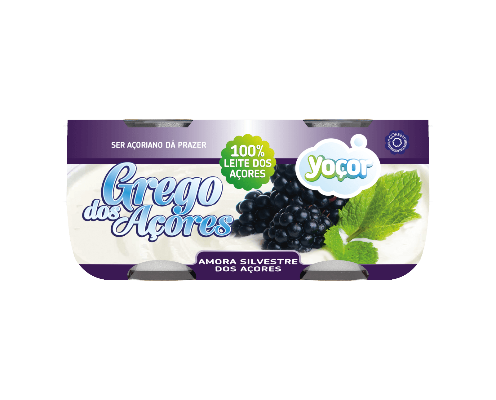 Iogurte Grego dos Açores com Amora Silvestre  4x115 gr