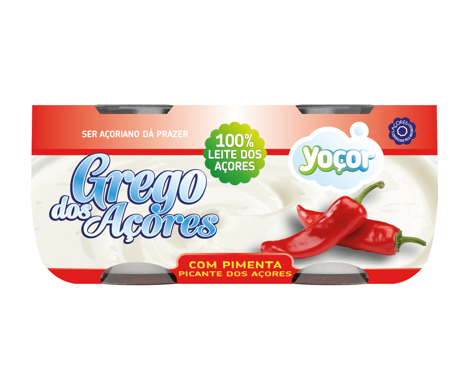Iogurte Grego dos Açores com Pimenta Picante  4x115 gr
