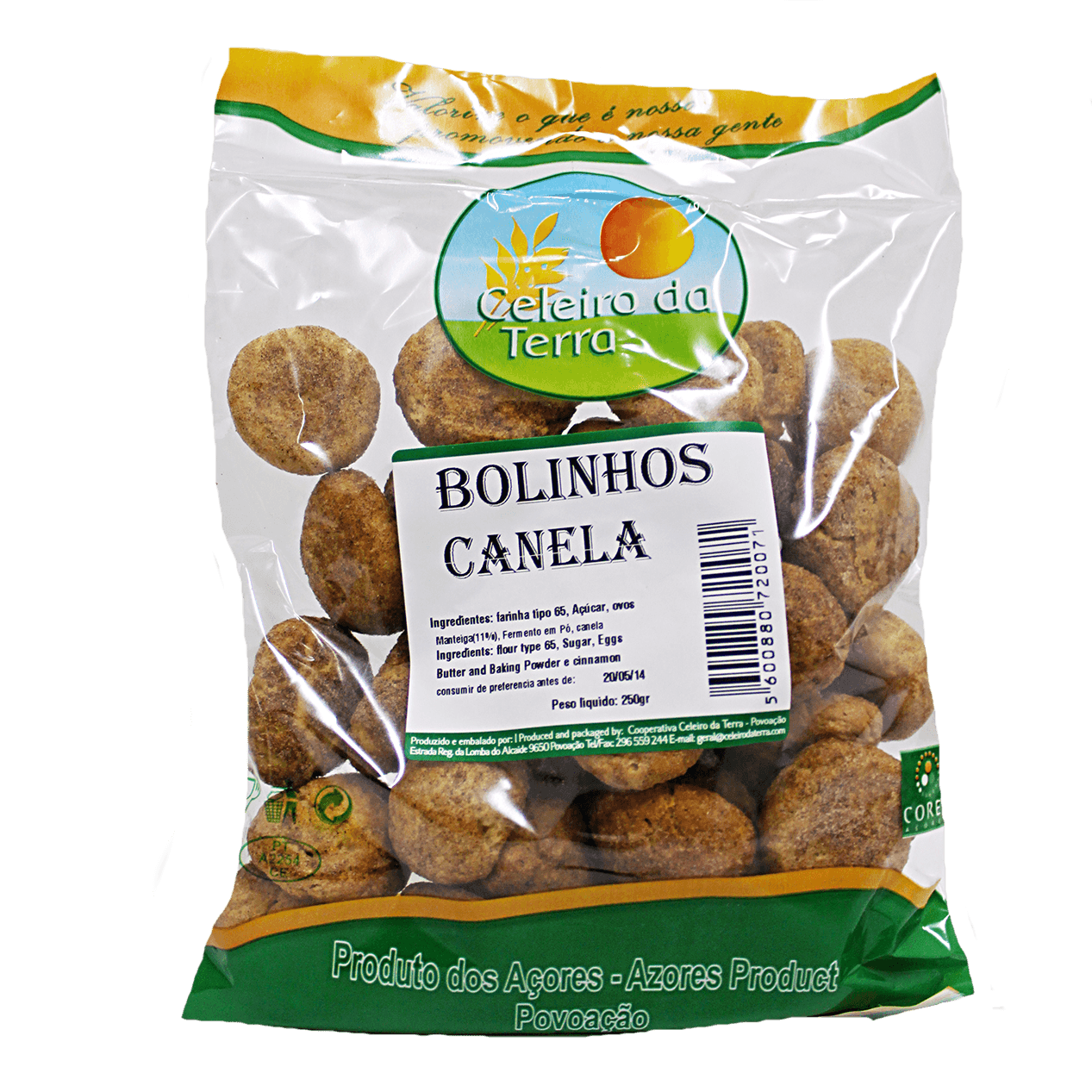 Bolinhos de Canela Celeiro da Terra 250 gr