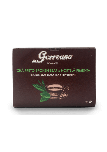 Chá Preto Broken Leaf & Hortelã Pimenta 20 x 2 gr