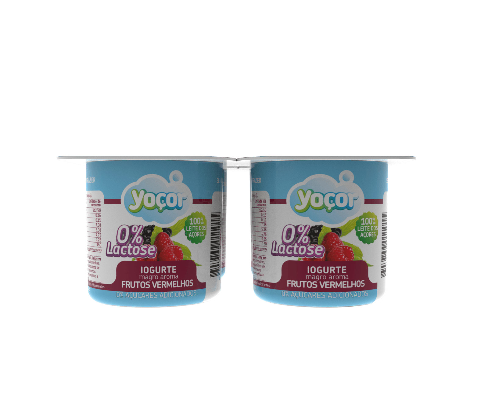 Iogurte Magro c/ Aroma de Frutos Vermelhos Sem Lactose 4x125 gr