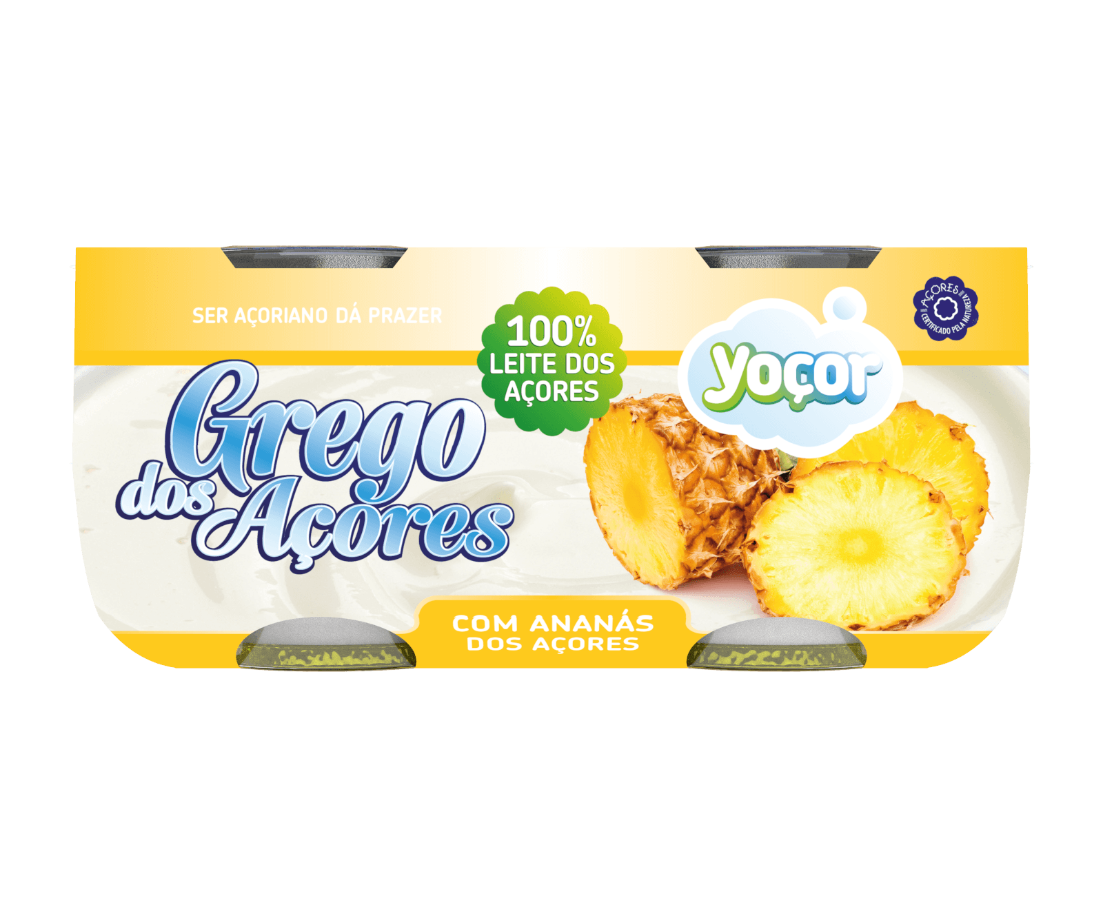 Iogurte Grego dos Açores com Ananás 4x115 gr