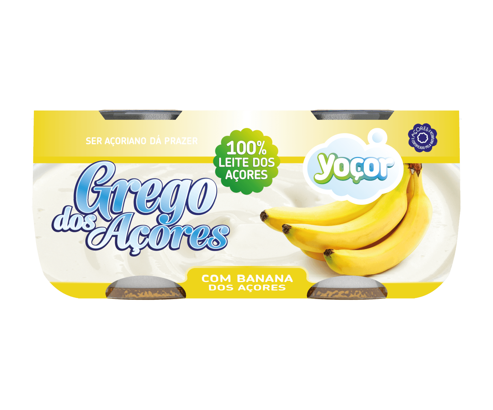 Iogurte Grego dos Açores com Banana 4x115 gr